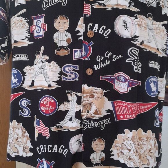 Reyn Spooner White Sox Vintage button up Shirt - Picture 5 of 12
